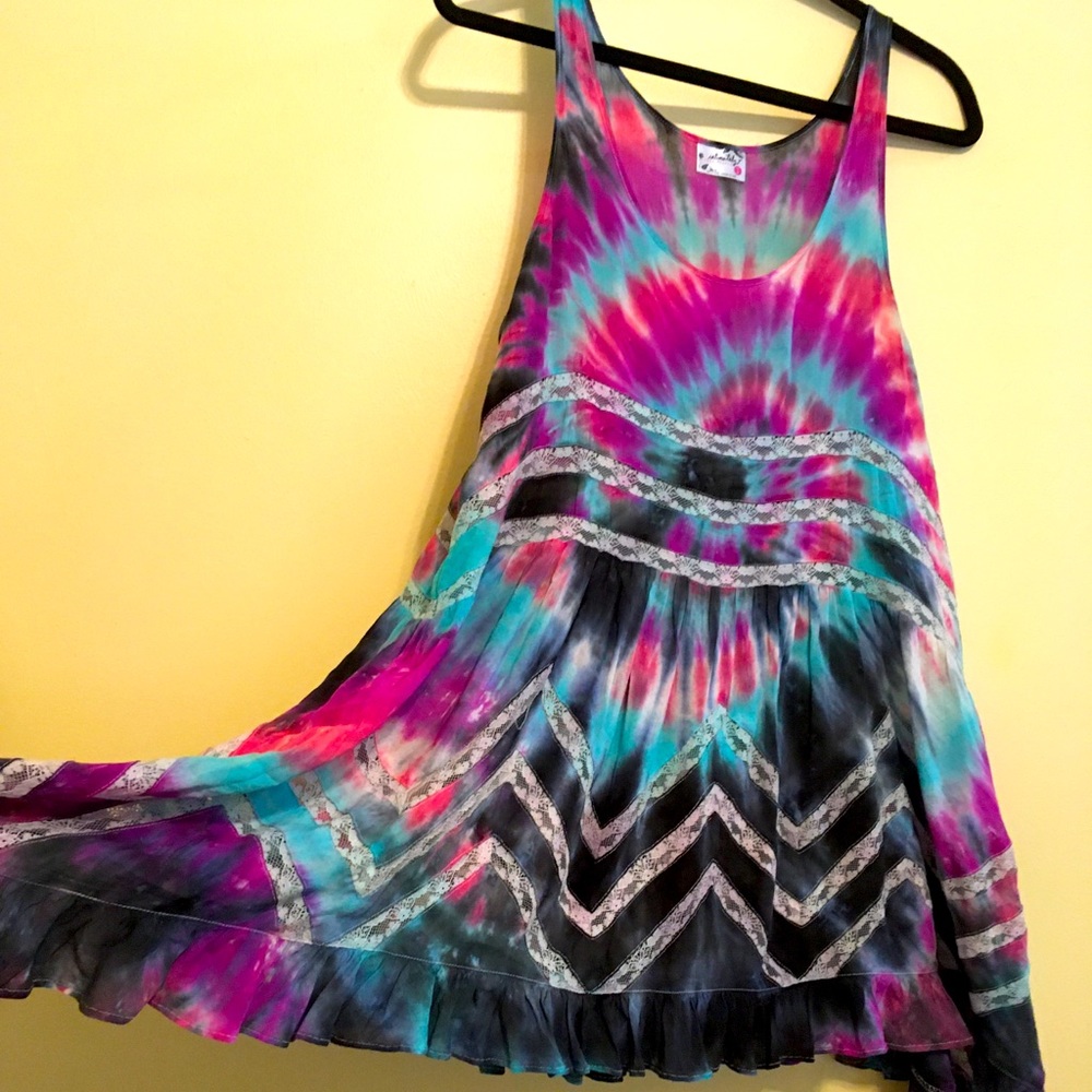 Hand 🖐 Tie dyed Free people M dress